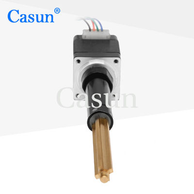 अच्छा दाम ब्लैक लीड स्क्रू स्टेपर मोटर रैखिक एक्ट्यूएटर NEMA 11 हेलिकल पिच 38.1 मिमी डिस्पेंसर के लिए ऑनलाइन