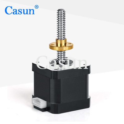 अच्छा दाम Casun Linear 34mm NEMA 17 Stepper Motor With Lead Screw 42mm 6.4V 1.28A ऑनलाइन