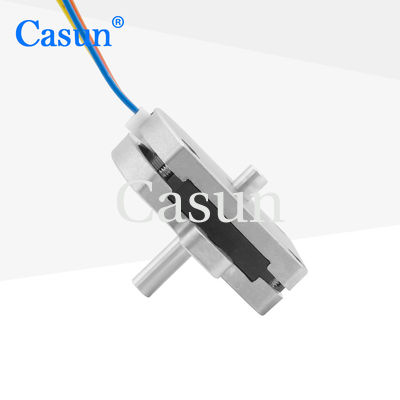 अच्छा दाम NEMA 11 Double Shaft Stepper Motor Ultra Flat 0.5A 28*28*9.5mm For SMT Feed ऑनलाइन