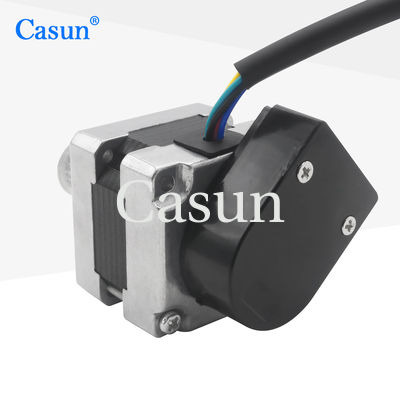 अच्छा दाम हाइब्रिड स्टेपर मोटर Nema16 105mN.m 8.75V स्टेपिंग मोटर एन्कोडर और गियर के साथ ऑनलाइन